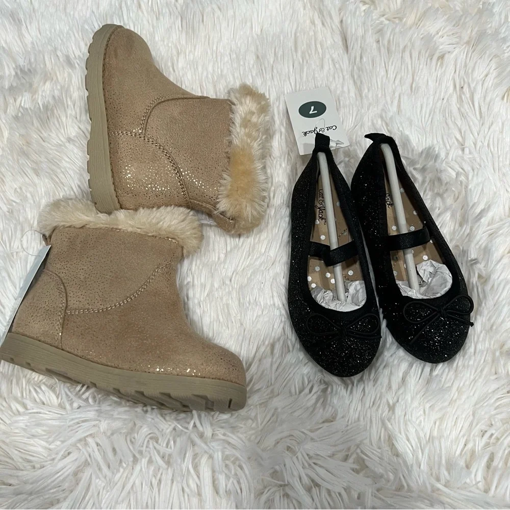 Cat & Jack‎ little Girl bundle shoes size 7